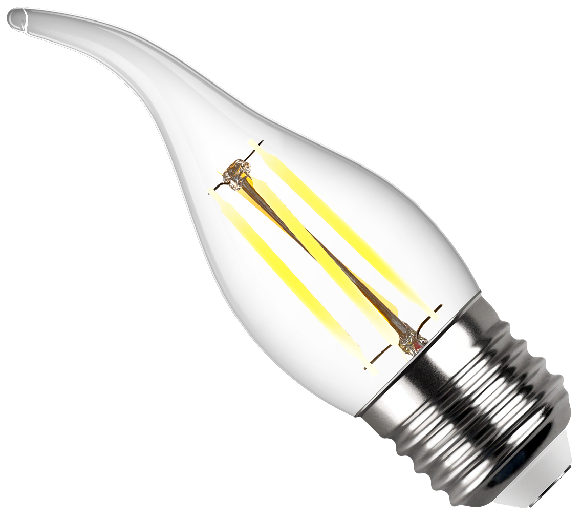 Светодиодная лампа Filament свеча на ветру 5W