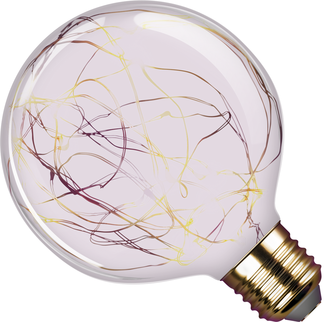 Светодиодная лампа Vintage wire шар 2W